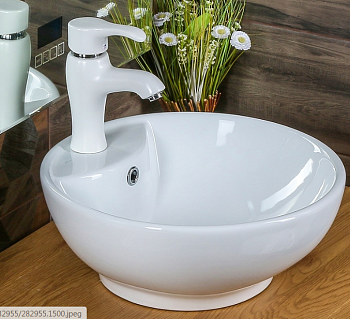 Раковина MELANA A047(7010) круглая белая